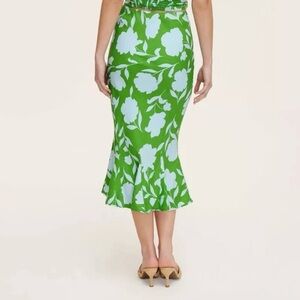 Kate Spade Target Classic Rose Linen Fit Flare Midi Skirt - Women's Size Medium